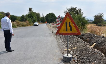 Tротоарско поврзување од Кочани до селото Бели