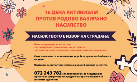 Нема толеранција за насилството – Општина Кочани со порака за јакнење на свеста против секаков вид насилство