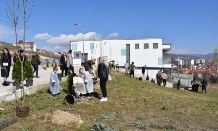 Во пресрет на 8 Март – акција за озеленување на дворот на новата градинка „Детелинки“