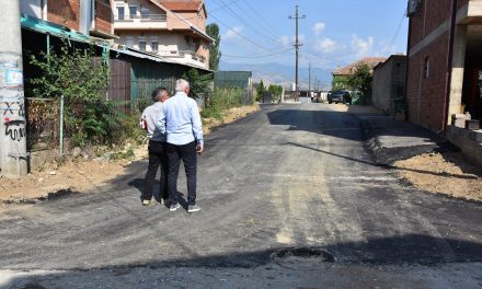 Асфалтирана пристапна улица во селото Грдовци