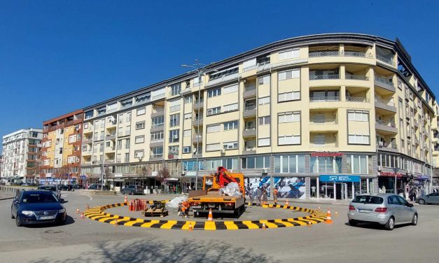 Нова сообраќајна опрема на кружните текови кај Двојниот мост и во Стришани