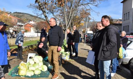 Градоначалникот Грозданов во обиколка на Градскиот пазар: хигиената и безбедноста зависат од секој поединец