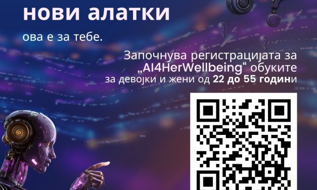 Започна регистрацијата за обуката „AI4HerWellbeing“ – спој на вештачка интелигенција и благосостојба за жени